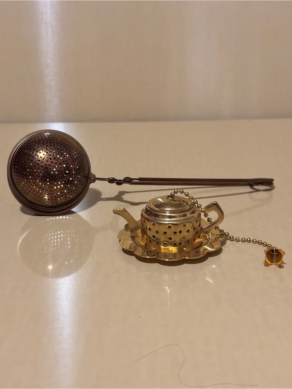 Set of 2 Vintage Tea Infuser Strainer
